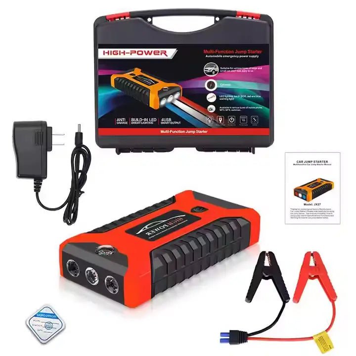 Power Bank Auto 99800mAh – Démarreur de Batterie + Compresseur de Pneus 12V Multifonction - GPS